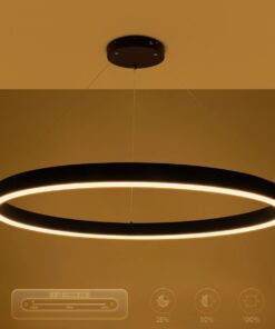 kelvo® VENOM KLV-101-0193 Κρεμαστό Φωτιστικό Οροφής LED 75W 7500lm 120° AC 220-240V IP20 Ρυθμιζόμενο Λευκό CCT με Χειριστήριο από 2700K έως 6000K Dimmable – Lumileds SMD Chip – Μαύρο Ματ – Μ100 x Π100 x Υ6.5cm – 3 Χρόνια Εγγύηση