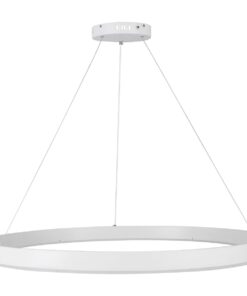kelvo® VENOM KLV-101-0194 Κρεμαστό Φωτιστικό Οροφής LED 75W 7500lm 120° AC 220-240V IP20 Ρυθμιζόμενο Λευκό CCT με Χειριστήριο από 2700K έως 6000K Dimmable – Lumileds SMD Chip – Λευκό Ματ – Μ100 x Π100 x Υ6.5cm – 3 Χρόνια Εγγύηση