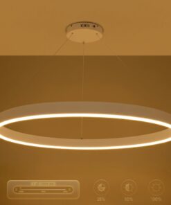 kelvo® VENOM KLV-101-0194 Κρεμαστό Φωτιστικό Οροφής LED 75W 7500lm 120° AC 220-240V IP20 Ρυθμιζόμενο Λευκό CCT με Χειριστήριο από 2700K έως 6000K Dimmable – Lumileds SMD Chip – Λευκό Ματ – Μ100 x Π100 x Υ6.5cm – 3 Χρόνια Εγγύηση