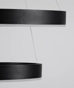 kelvo® VENOM KLV-101-0196 Κρεμαστό Φωτιστικό Οροφής LED 75W 7500lm 120° AC 220-240V IP20 Ρυθμιζόμενο Λευκό CCT με Χειριστήριο από 2700K έως 6000K Dimmable – Lumileds SMD Chip – Μαύρο Ματ – Μ60 x Π60 x Υ40cm – 3 Χρόνια Εγγύηση