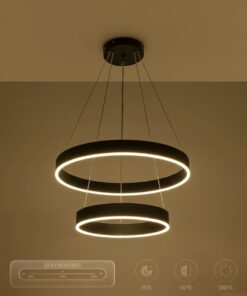kelvo® VENOM KLV-101-0196 Κρεμαστό Φωτιστικό Οροφής LED 75W 7500lm 120° AC 220-240V IP20 Ρυθμιζόμενο Λευκό CCT με Χειριστήριο από 2700K έως 6000K Dimmable – Lumileds SMD Chip – Μαύρο Ματ – Μ60 x Π60 x Υ40cm – 3 Χρόνια Εγγύηση