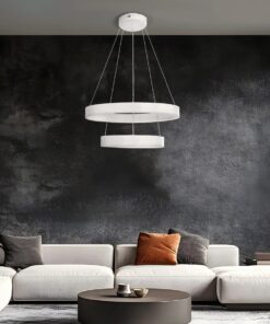 kelvo® VENOM KLV-101-0197 Κρεμαστό Φωτιστικό Οροφής LED 75W 7500lm 120° AC 220-240V IP20 Ρυθμιζόμενο Λευκό CCT με Χειριστήριο από 2700K έως 6000K Dimmable – Lumileds SMD Chip – Λευκό Ματ – Μ60 x Π60 x Υ40cm – 3 Χρόνια Εγγύηση