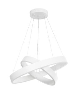 kelvo® VENOM KLV-101-0197 Κρεμαστό Φωτιστικό Οροφής LED 75W 7500lm 120° AC 220-240V IP20 Ρυθμιζόμενο Λευκό CCT με Χειριστήριο από 2700K έως 6000K Dimmable – Lumileds SMD Chip – Λευκό Ματ – Μ60 x Π60 x Υ40cm – 3 Χρόνια Εγγύηση