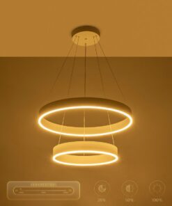 kelvo® VENOM KLV-101-0197 Κρεμαστό Φωτιστικό Οροφής LED 75W 7500lm 120° AC 220-240V IP20 Ρυθμιζόμενο Λευκό CCT με Χειριστήριο από 2700K έως 6000K Dimmable – Lumileds SMD Chip – Λευκό Ματ – Μ60 x Π60 x Υ40cm – 3 Χρόνια Εγγύηση
