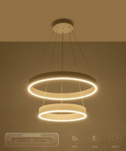 kelvo® VENOM KLV-101-0197-V2 Κρεμαστό Φωτιστικό Οροφής LED 75W 7500lm 120° AC 220-240V IP20 Ρυθμιζόμενο Λευκό CCT με Χειριστήριο από 2700K έως 6000K Dimmable – Lumileds SMD Chip – Λευκό Ματ – Μ60 x Π60 x Υ40cm – 3 Χρόνια Εγγύηση