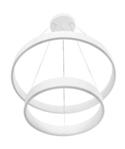 kelvo® VENOM KLV-101-0197-V2 Κρεμαστό Φωτιστικό Οροφής LED 75W 7500lm 120° AC 220-240V IP20 Ρυθμιζόμενο Λευκό CCT με Χειριστήριο από 2700K έως 6000K Dimmable – Lumileds SMD Chip – Λευκό Ματ – Μ60 x Π60 x Υ40cm – 3 Χρόνια Εγγύηση