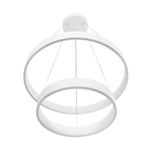 kelvo® VENOM KLV-101-0197-V2 Κρεμαστό Φωτιστικό Οροφής LED 75W 7500lm 120° AC 220-240V IP20 Ρυθμιζόμενο Λευκό CCT με Χειριστήριο από 2700K έως 6000K Dimmable – Lumileds SMD Chip – Λευκό Ματ – Μ60 x Π60 x Υ40cm – 3 Χρόνια Εγγύηση