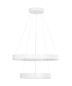 kelvo® VENOM KLV-101-0197-V2 Κρεμαστό Φωτιστικό Οροφής LED 75W 7500lm 120° AC 220-240V IP20 Ρυθμιζόμενο Λευκό CCT με Χειριστήριο από 2700K έως 6000K Dimmable – Lumileds SMD Chip – Λευκό Ματ – Μ60 x Π60 x Υ40cm – 3 Χρόνια Εγγύηση