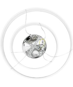 kelvo® VENOM KLV-101-0197-V2 Κρεμαστό Φωτιστικό Οροφής LED 75W 7500lm 120° AC 220-240V IP20 Ρυθμιζόμενο Λευκό CCT με Χειριστήριο από 2700K έως 6000K Dimmable – Lumileds SMD Chip – Λευκό Ματ – Μ60 x Π60 x Υ40cm – 3 Χρόνια Εγγύηση