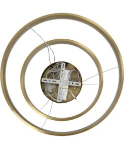kelvo® VENOM KLV-101-0198-V2 Κρεμαστό Φωτιστικό Οροφής LED 75W 7500lm 120° AC 220-240V IP20 Ρυθμιζόμενο Λευκό CCT με Χειριστήριο από 2700K έως 6000K Dimmable – Lumileds SMD Chip – Χρυσό Πλατίνα – Μ60 x Π60 x Υ40cm – 3 Χρόνια Εγγύηση