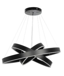 kelvo® VENOM KLV-101-0199 Κρεμαστό Φωτιστικό Οροφής LED 120W 12000lm 120° AC 220-240V IP20 Ρυθμιζόμενο Λευκό CCT με Χειριστήριο από 2700K έως 6000K Dimmable – Lumileds SMD Chip – Μαύρο Ματ – Μ80 x Π80 x Υ80cm – 3 Χρόνια Εγγύηση