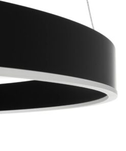 kelvo® VENOM KLV-101-0199-V2 Κρεμαστό Φωτιστικό Οροφής LED 120W 12000lm 120° AC 220-240V IP20 Ρυθμιζόμενο Λευκό CCT με Χειριστήριο από 2700K έως 6000K Dimmable – Lumileds SMD Chip – Μαύρο Ματ – Μ80 x Π80 x Υ80cm – 3 Χρόνια Εγγύηση