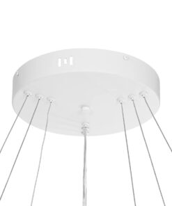 kelvo® VENOM KLV-101-0200 Κρεμαστό Φωτιστικό Οροφής LED 120W 12000lm 120° AC 220-240V IP20 Ρυθμιζόμενο Λευκό CCT με Χειριστήριο από 2700K έως 6000K Dimmable – Lumileds SMD Chip – Λευκό Ματ – Μ80 x Π80 x Υ80cm – 3 Χρόνια Εγγύηση