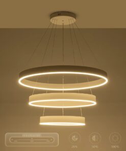 kelvo® VENOM KLV-101-0200-V2 Κρεμαστό Φωτιστικό Οροφής LED 120W 12000lm 120° AC 220-240V IP20 Ρυθμιζόμενο Λευκό CCT με Χειριστήριο από 2700K έως 6000K Dimmable – Lumileds SMD Chip – Λευκό Ματ – Μ80 x Π80 x Υ80cm – 3 Χρόνια Εγγύηση