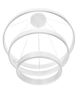 kelvo® VENOM KLV-101-0200-V2 Κρεμαστό Φωτιστικό Οροφής LED 120W 12000lm 120° AC 220-240V IP20 Ρυθμιζόμενο Λευκό CCT με Χειριστήριο από 2700K έως 6000K Dimmable – Lumileds SMD Chip – Λευκό Ματ – Μ80 x Π80 x Υ80cm – 3 Χρόνια Εγγύηση