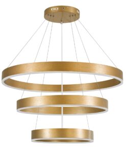 kelvo® VENOM KLV-101-0201 Κρεμαστό Φωτιστικό Οροφής LED 120W 12000lm 120° AC 220-240V IP20 Ρυθμιζόμενο Λευκό CCT με Χειριστήριο από 2700K έως 6000K Dimmable – Lumileds SMD Chip – Χρυσό Πλατίνα – Μ80 x Π80 x Υ80cm – 3 Χρόνια Εγγύηση