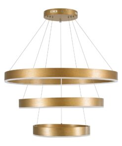 kelvo® VENOM KLV-101-0201-V2 Κρεμαστό Φωτιστικό Οροφής LED 120W 12000lm 120° AC 220-240V IP20 Ρυθμιζόμενο Λευκό CCT με Χειριστήριο από 2700K έως 6000K Dimmable – Lumileds SMD Chip – Χρυσό Πλατίνα – Μ80 x Π80 x Υ80cm – 3 Χρόνια Εγγύηση
