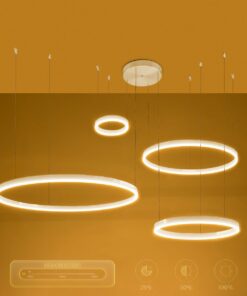 kelvo® VENOM KLV-101-0203 Κρεμαστό Φωτιστικό Οροφής LED 150W 15000lm 120° AC 220-240V IP20 Ρυθμιζόμενο Λευκό CCT με Χειριστήριο από 2700K έως 6000K Dimmable – Lumileds SMD Chip – Λευκό Ματ – Μ150 x Π90 x Υ60cm – 3 Χρόνια Εγγύηση