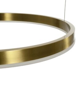 kelvo® VENOM KLV-101-0204 Κρεμαστό Φωτιστικό Οροφής LED 150W 15000lm 120° AC 220-240V IP20 Ρυθμιζόμενο Λευκό CCT με Χειριστήριο από 2700K έως 6000K Dimmable – Lumileds SMD Chip – Χρυσό Πλατίνα – Μ150 x Π90 x Υ60cm – 3 Χρόνια Εγγύηση