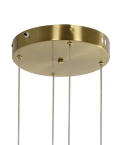 kelvo® VENOM KLV-101-0204 Κρεμαστό Φωτιστικό Οροφής LED 150W 15000lm 120° AC 220-240V IP20 Ρυθμιζόμενο Λευκό CCT με Χειριστήριο από 2700K έως 6000K Dimmable – Lumileds SMD Chip – Χρυσό Πλατίνα – Μ150 x Π90 x Υ60cm – 3 Χρόνια Εγγύηση