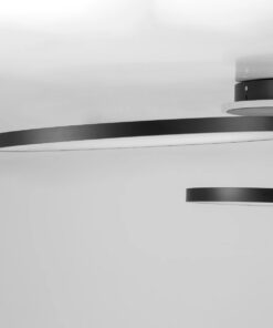kelvo® NEMESIS KLV-101-0205 Φωτιστικό Οροφής LED 98W 9800lm 360° AC 220-240V IP20 Ρυθμιζόμενο Λευκό CCT με Χειριστήριο από 2700K έως 6000K Dimmable – Lumileds SMD Chip – Μαύρο Ματ – Μ89 x Π60 x Υ19cm – 3 Χρόνια Εγγύηση