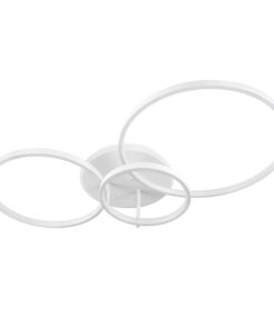 kelvo® NEMESIS KLV-101-0206 Φωτιστικό Οροφής LED 98W 9800lm 360° AC 220-240V IP20 Ρυθμιζόμενο Λευκό CCT με Χειριστήριο από 2700K έως 6000K Dimmable – Lumileds SMD Chip – Λευκό Ματ – Μ89 x Π60 x Υ19cm – 3 Χρόνια Εγγύηση