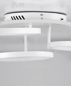 kelvo® NEMESIS KLV-101-0206 Φωτιστικό Οροφής LED 98W 9800lm 360° AC 220-240V IP20 Ρυθμιζόμενο Λευκό CCT με Χειριστήριο από 2700K έως 6000K Dimmable – Lumileds SMD Chip – Λευκό Ματ – Μ89 x Π60 x Υ19cm – 3 Χρόνια Εγγύηση