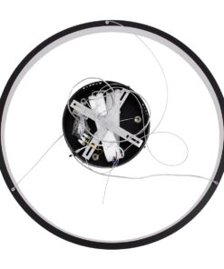 kelvo® NEMESIS KLV-101-0208 Κρεμαστό Φωτιστικό Οροφής LED 45W 4500lm 180° AC 220-240V IP20 Ρυθμιζόμενο Λευκό CCT με Χειριστήριο από 2700K έως 6000K Dimmable – Lumileds SMD Chip – Μαύρο Ματ – Μ60 x Π60 x Υ4cm – 3 Χρόνια Εγγύηση
