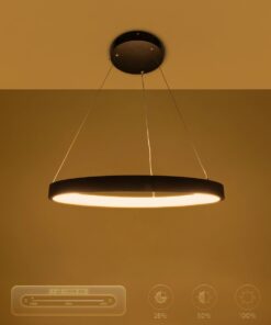 kelvo® NEMESIS KLV-101-0208 Κρεμαστό Φωτιστικό Οροφής LED 45W 4500lm 180° AC 220-240V IP20 Ρυθμιζόμενο Λευκό CCT με Χειριστήριο από 2700K έως 6000K Dimmable – Lumileds SMD Chip – Μαύρο Ματ – Μ60 x Π60 x Υ4cm – 3 Χρόνια Εγγύηση