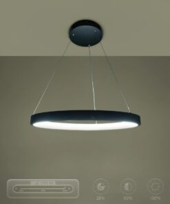 kelvo® NEMESIS KLV-101-0208 Κρεμαστό Φωτιστικό Οροφής LED 45W 4500lm 180° AC 220-240V IP20 Ρυθμιζόμενο Λευκό CCT με Χειριστήριο από 2700K έως 6000K Dimmable – Lumileds SMD Chip – Μαύρο Ματ – Μ60 x Π60 x Υ4cm – 3 Χρόνια Εγγύηση