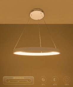 kelvo® NEMESIS KLV-101-0209 Κρεμαστό Φωτιστικό Οροφής LED 45W 4500lm 180° AC 220-240V IP20 Ρυθμιζόμενο Λευκό CCT με Χειριστήριο από 2700K έως 6000K Dimmable – Lumileds SMD Chip – Λευκό Ματ – Μ60 x Π60 x Υ4cm – 3 Χρόνια Εγγύηση
