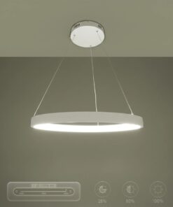 kelvo® NEMESIS KLV-101-0209 Κρεμαστό Φωτιστικό Οροφής LED 45W 4500lm 180° AC 220-240V IP20 Ρυθμιζόμενο Λευκό CCT με Χειριστήριο από 2700K έως 6000K Dimmable – Lumileds SMD Chip – Λευκό Ματ – Μ60 x Π60 x Υ4cm – 3 Χρόνια Εγγύηση