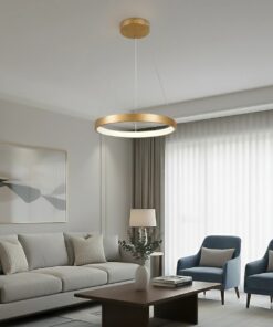 kelvo® NEMESIS KLV-101-0210 Κρεμαστό Φωτιστικό Οροφής LED 45W 4500lm 180° AC 220-240V IP20 Ρυθμιζόμενο Λευκό CCT με Χειριστήριο από 2700K έως 6000K Dimmable – Lumileds SMD Chip – Χρυσό Πλατίνα – Μ60 x Π60 x Υ4cm – 3 Χρόνια Εγγύηση