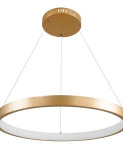 kelvo® NEMESIS KLV-101-0210 Κρεμαστό Φωτιστικό Οροφής LED 45W 4500lm 180° AC 220-240V IP20 Ρυθμιζόμενο Λευκό CCT με Χειριστήριο από 2700K έως 6000K Dimmable – Lumileds SMD Chip – Χρυσό Πλατίνα – Μ60 x Π60 x Υ4cm – 3 Χρόνια Εγγύηση