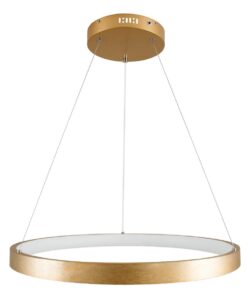 kelvo® NEMESIS KLV-101-0210 Κρεμαστό Φωτιστικό Οροφής LED 45W 4500lm 180° AC 220-240V IP20 Ρυθμιζόμενο Λευκό CCT με Χειριστήριο από 2700K έως 6000K Dimmable – Lumileds SMD Chip – Χρυσό Πλατίνα – Μ60 x Π60 x Υ4cm – 3 Χρόνια Εγγύηση