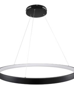 kelvo® NEMESIS KLV-101-0211 Κρεμαστό Φωτιστικό Οροφής LED 67W 6700lm 180° AC 220-240V IP20 Ρυθμιζόμενο Λευκό CCT με Χειριστήριο από 2700K έως 6000K Dimmable – Lumileds SMD Chip – Μαύρο Ματ – Μ80 x Π80 x Υ4cm – 3 Χρόνια Εγγύηση