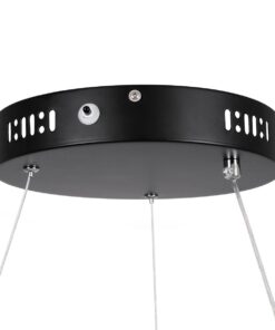 kelvo® NEMESIS KLV-101-0211 Κρεμαστό Φωτιστικό Οροφής LED 67W 6700lm 180° AC 220-240V IP20 Ρυθμιζόμενο Λευκό CCT με Χειριστήριο από 2700K έως 6000K Dimmable – Lumileds SMD Chip – Μαύρο Ματ – Μ80 x Π80 x Υ4cm – 3 Χρόνια Εγγύηση