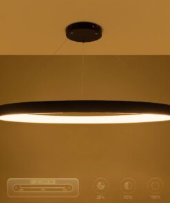 kelvo® NEMESIS KLV-101-0211 Κρεμαστό Φωτιστικό Οροφής LED 67W 6700lm 180° AC 220-240V IP20 Ρυθμιζόμενο Λευκό CCT με Χειριστήριο από 2700K έως 6000K Dimmable – Lumileds SMD Chip – Μαύρο Ματ – Μ80 x Π80 x Υ4cm – 3 Χρόνια Εγγύηση
