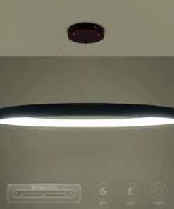 kelvo® NEMESIS KLV-101-0211 Κρεμαστό Φωτιστικό Οροφής LED 67W 6700lm 180° AC 220-240V IP20 Ρυθμιζόμενο Λευκό CCT με Χειριστήριο από 2700K έως 6000K Dimmable – Lumileds SMD Chip – Μαύρο Ματ – Μ80 x Π80 x Υ4cm – 3 Χρόνια Εγγύηση