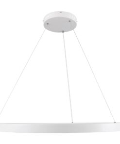 kelvo® NEMESIS KLV-101-0212 Κρεμαστό Φωτιστικό Οροφής LED 67W 6700lm 180° AC 220-240V IP20 Ρυθμιζόμενο Λευκό CCT με Χειριστήριο από 2700K έως 6000K Dimmable – Lumileds SMD Chip – Λευκό Ματ – Μ80 x Π80 x Υ4cm – 3 Χρόνια Εγγύηση