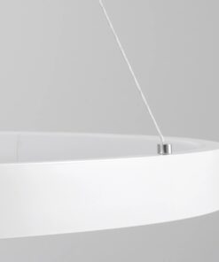 kelvo® NEMESIS KLV-101-0212 Κρεμαστό Φωτιστικό Οροφής LED 67W 6700lm 180° AC 220-240V IP20 Ρυθμιζόμενο Λευκό CCT με Χειριστήριο από 2700K έως 6000K Dimmable – Lumileds SMD Chip – Λευκό Ματ – Μ80 x Π80 x Υ4cm – 3 Χρόνια Εγγύηση