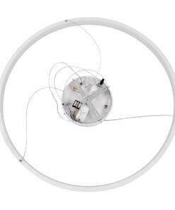 kelvo® NEMESIS KLV-101-0212 Κρεμαστό Φωτιστικό Οροφής LED 67W 6700lm 180° AC 220-240V IP20 Ρυθμιζόμενο Λευκό CCT με Χειριστήριο από 2700K έως 6000K Dimmable – Lumileds SMD Chip – Λευκό Ματ – Μ80 x Π80 x Υ4cm – 3 Χρόνια Εγγύηση