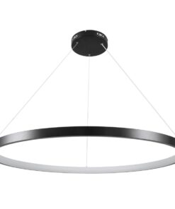 kelvo® NEMESIS KLV-101-0214 Κρεμαστό Φωτιστικό Οροφής LED 75W 7500lm 180° AC 220-240V IP20 Ρυθμιζόμενο Λευκό CCT με Χειριστήριο από 2700K έως 6000K Dimmable – Lumileds SMD Chip – Μαύρο Ματ – Μ100 x Π100 x Υ4cm – 3 Χρόνια Εγγύηση