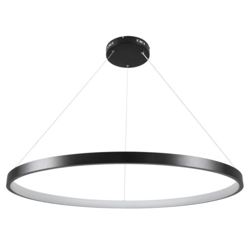 kelvo® NEMESIS KLV-101-0214 Κρεμαστό Φωτιστικό Οροφής LED 75W 7500lm 180° AC 220-240V IP20 Ρυθμιζόμενο Λευκό CCT με Χειριστήριο από 2700K έως 6000K Dimmable – Lumileds SMD Chip – Μαύρο Ματ – Μ100 x Π100 x Υ4cm – 3 Χρόνια Εγγύηση