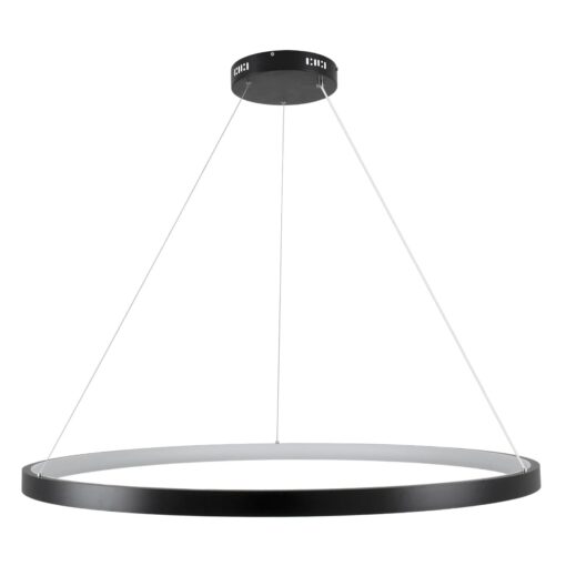 kelvo® NEMESIS KLV-101-0214 Κρεμαστό Φωτιστικό Οροφής LED 75W 7500lm 180° AC 220-240V IP20 Ρυθμιζόμενο Λευκό CCT με Χειριστήριο από 2700K έως 6000K Dimmable – Lumileds SMD Chip – Μαύρο Ματ – Μ100 x Π100 x Υ4cm – 3 Χρόνια Εγγύηση
