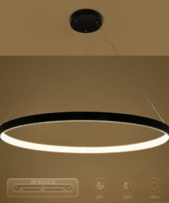 kelvo® NEMESIS KLV-101-0214 Κρεμαστό Φωτιστικό Οροφής LED 75W 7500lm 180° AC 220-240V IP20 Ρυθμιζόμενο Λευκό CCT με Χειριστήριο από 2700K έως 6000K Dimmable – Lumileds SMD Chip – Μαύρο Ματ – Μ100 x Π100 x Υ4cm – 3 Χρόνια Εγγύηση