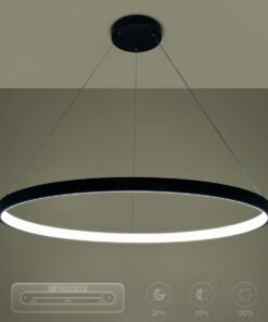 kelvo® NEMESIS KLV-101-0214 Κρεμαστό Φωτιστικό Οροφής LED 75W 7500lm 180° AC 220-240V IP20 Ρυθμιζόμενο Λευκό CCT με Χειριστήριο από 2700K έως 6000K Dimmable – Lumileds SMD Chip – Μαύρο Ματ – Μ100 x Π100 x Υ4cm – 3 Χρόνια Εγγύηση