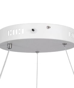 kelvo® NEMESIS KLV-101-0215 Κρεμαστό Φωτιστικό Οροφής LED 75W 7500lm 180° AC 220-240V IP20 Ρυθμιζόμενο Λευκό CCT με Χειριστήριο από 2700K έως 6000K Dimmable – Lumileds SMD Chip – Λευκό Ματ – Μ100 x Π100 x Υ4cm – 3 Χρόνια Εγγύηση