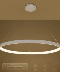 kelvo® NEMESIS KLV-101-0215 Κρεμαστό Φωτιστικό Οροφής LED 75W 7500lm 180° AC 220-240V IP20 Ρυθμιζόμενο Λευκό CCT με Χειριστήριο από 2700K έως 6000K Dimmable – Lumileds SMD Chip – Λευκό Ματ – Μ100 x Π100 x Υ4cm – 3 Χρόνια Εγγύηση