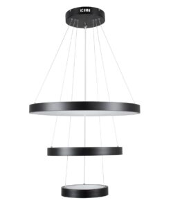 kelvo® NEMESIS KLV-101-0217 Κρεμαστό Φωτιστικό Οροφής LED 100W 10000lm 180° AC 220-240V IP20 Ρυθμιζόμενο Λευκό CCT με Χειριστήριο από 2700K έως 6000K Dimmable – Lumileds SMD Chip – Μαύρο Ματ – Μ60 x Π60 x Υ60cm – 3 Χρόνια Εγγύηση